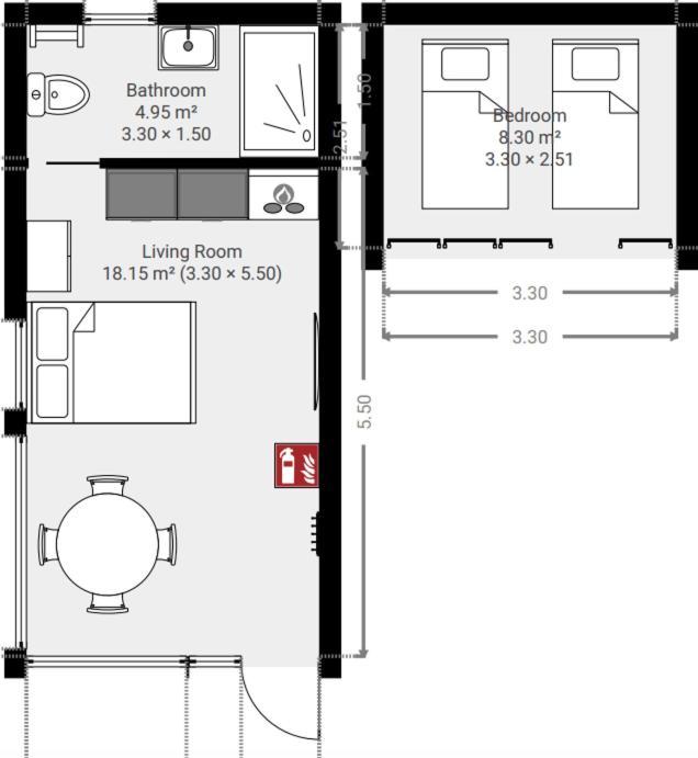 Pod Huisje Met Hottub 多克姆 外观 照片